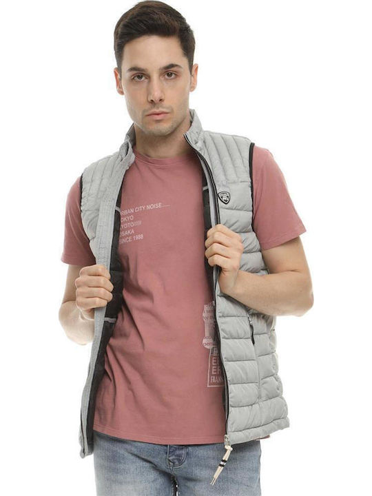 Sleeveless Jacket Puffer Gray