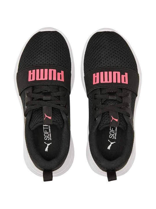 Puma Αthletische Kinderschuhe Laufen Wired Run Schwarz