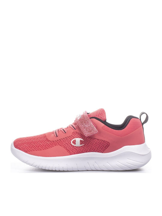 Softy Evolve Kids Sports Shoes Running with Hoop & Loop Closure Pink