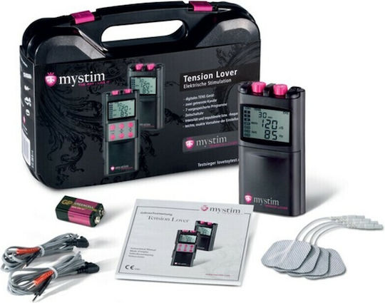 Mystim Tension Lover for Electro-stimulation in Black Color 9pcs