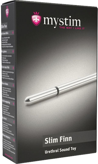 Mystim Slim Finn Expander in Silver Color