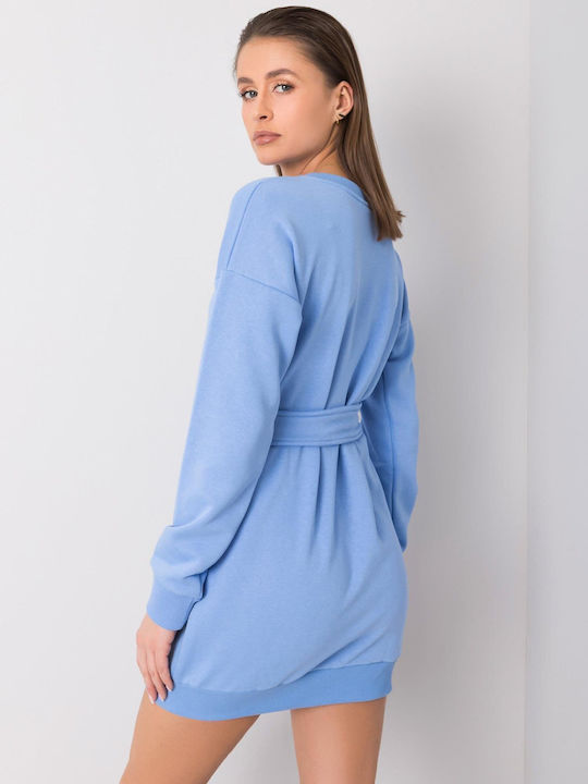 Rue Paris Mini Dress Light Blue