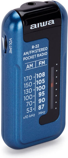 Aiwa R-22BL Ραδιοφωνάκι Μπαταρίας Μπλε