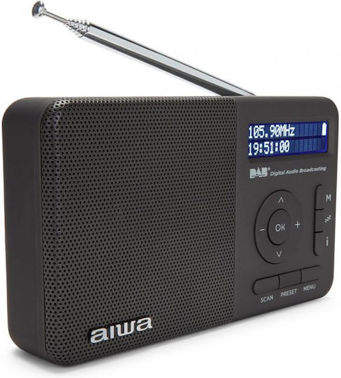Aiwa RD-40DAB/BK Φορητό Ραδιόφωνο Επαναφορτιζόμενο DAB+ Μαύρο