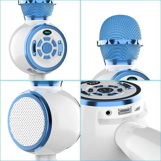 Wireless Karaoke Microphone DS810 Blue