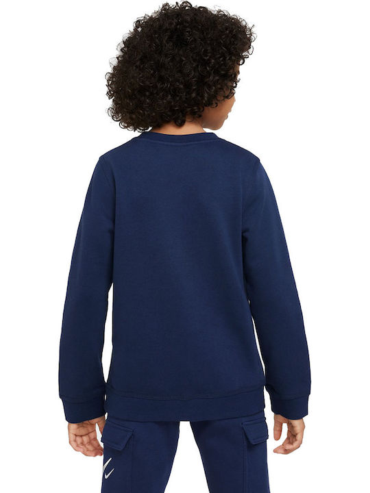 Fleece Παιδικό Φούτερ Navy Μπλε Sportswear Club