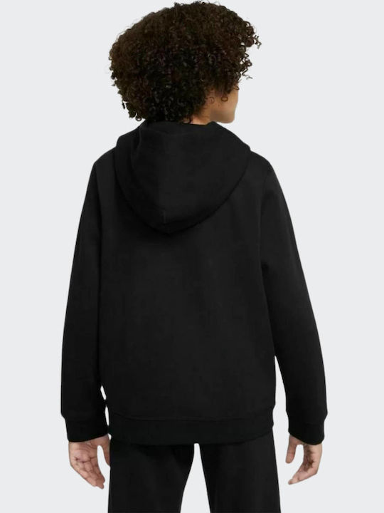 Παιδικό Φούτερ με Κουκούλα και Τσέπες Μαύρο SPORTSWEAR