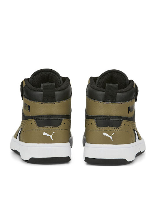 Rebound JOY Kids Sneakers High with Scratch Khaki