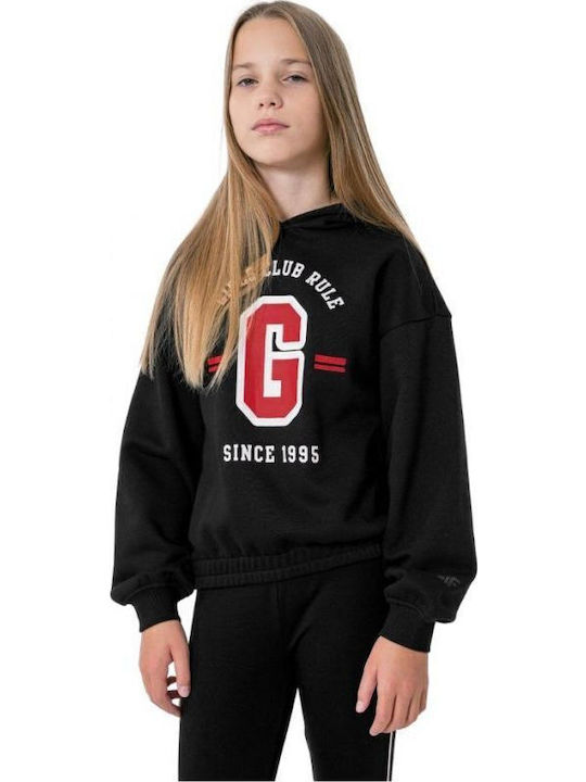 Kids Sweatshirt with Hood Black