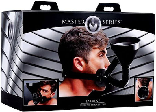 XR Master Series Latrine Extreme Funnel Gag Knebel in Schwarz Farbe