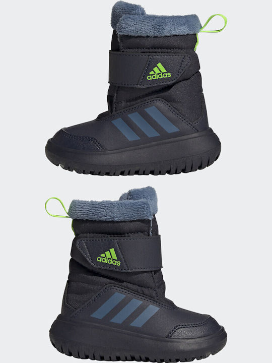 Winterplay Kinder-Schneestiefeletten mit Klettverschluss Marineblau