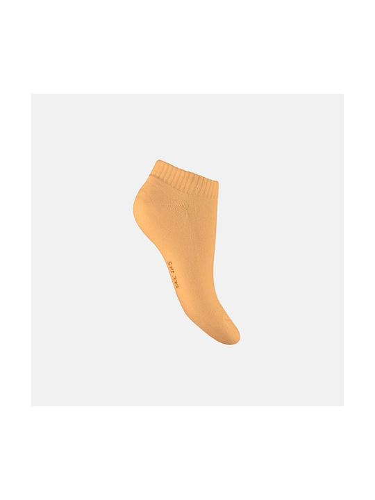 Walk Women's Solid Color Socks Yellow