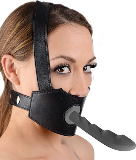 XR Master Series Face Fuk II Dildo Face Harness Knebel in Schwarz Farbe