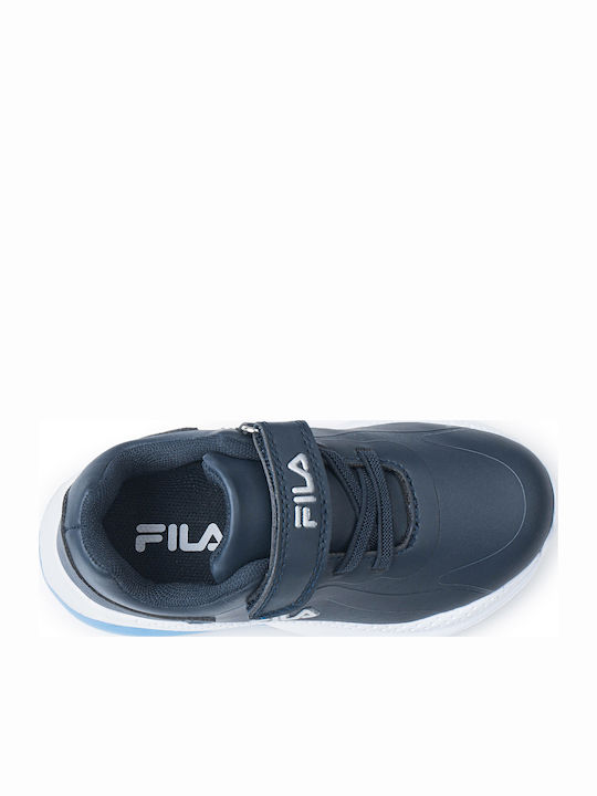 Spectrolite Pu Kids Sneakers with Scratch Blue