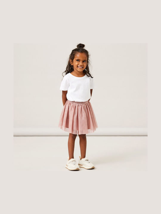 Kinder Tutu Rock aus Tüll Einfarbig Rosa