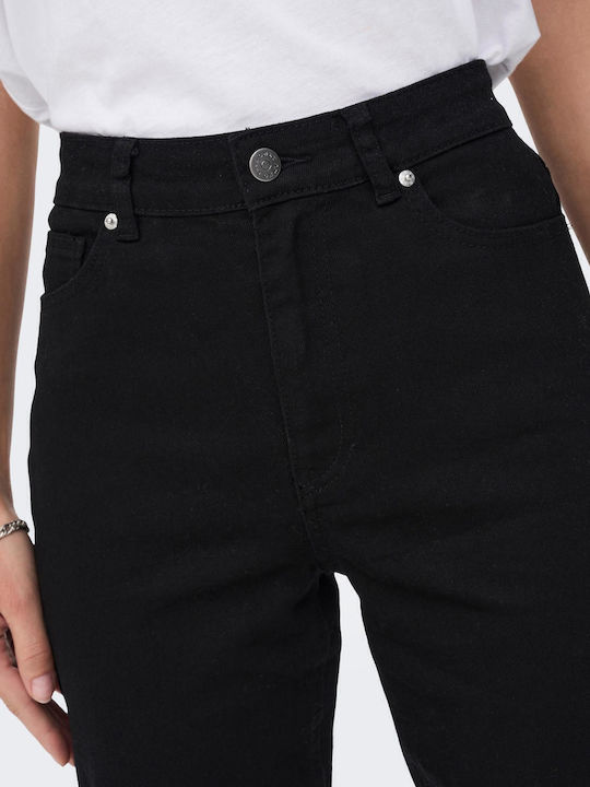 Damenjeans in Gerader Linie Schwarz