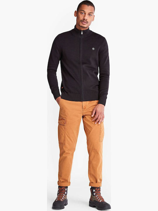 Williams River Full Zip Ανδρική Ζακέτα Πλεκτή Μαύρη