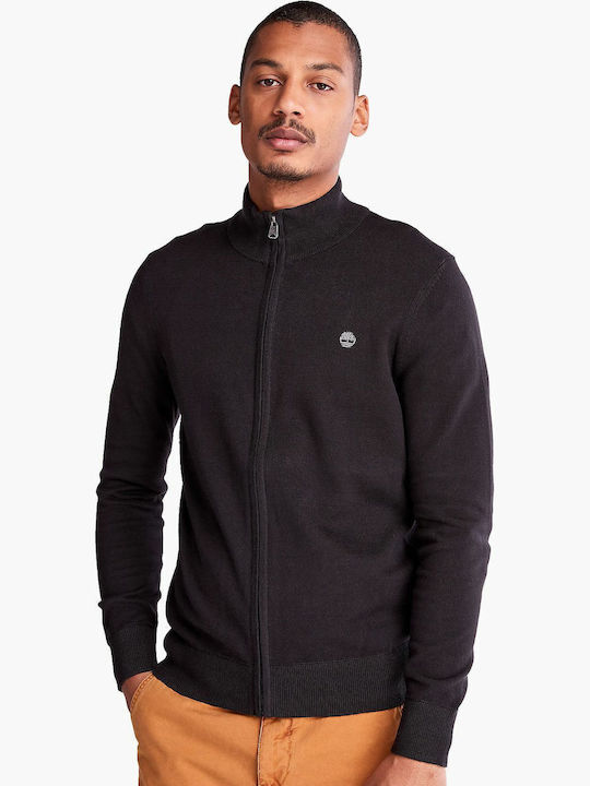 Williams River Full Zip Ανδρική Ζακέτα Πλεκτή Μαύρη