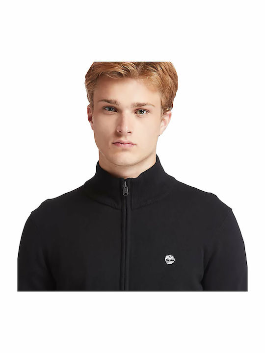 Williams River Full Zip Ανδρική Ζακέτα Πλεκτή Μαύρη