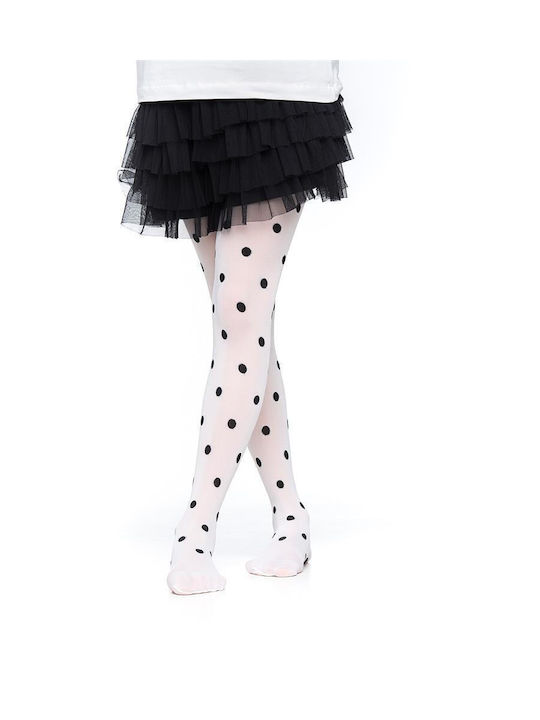 Inizio Kids Tight Polka Dot In White Colour