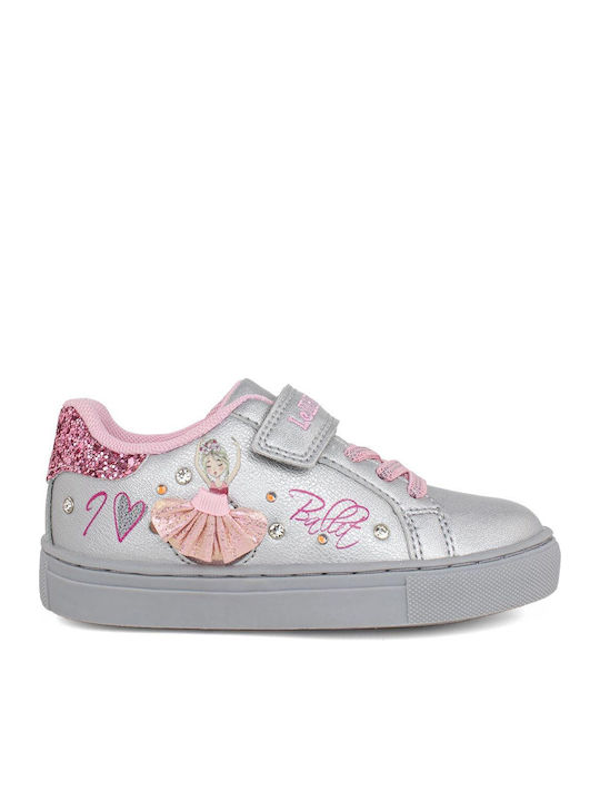 Kids Sneakers with Scratch Silver