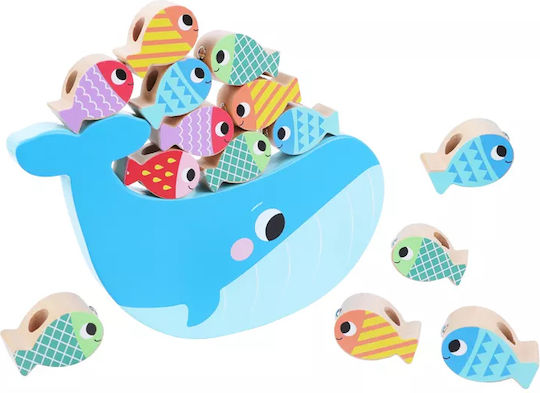Tooky Toys Ξύλινο Παιχνίδι Ψαρέματος Wooden Fishing Game για 3+ Ετών