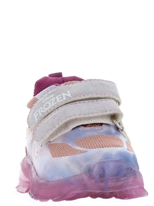 Παιδικά Sneakers με Σκρατς & Φωτάκια Λιλά