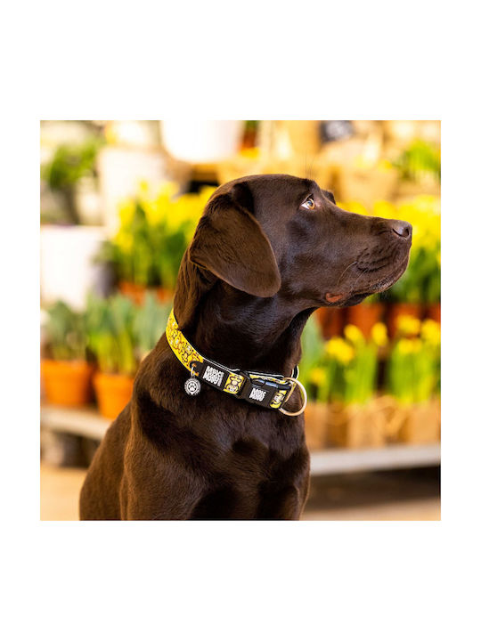 Max & Molly Monkey Dog Collar in Yellow color Small 15mm x 28 - 45cm