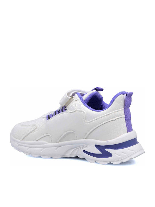 Παιδικά Sneakers με Σκρατς Λευκά