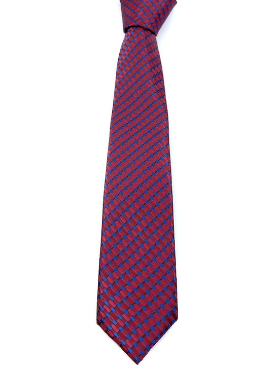 Legend Accessories Σετ Ανδρικης Γραβάτας με Σχέδια Κόκκινο / Σιελ