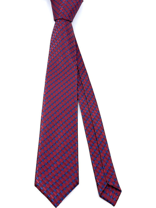 Legend Accessories Σετ Ανδρικης Γραβάτας με Σχέδια Κόκκινο / Σιελ