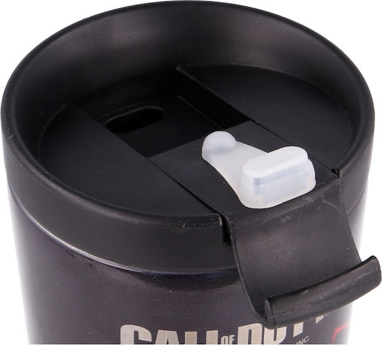 Stor Call Of Duty Ποτήρι Θερμός Ανοξείδωτο 425ml Μαύρο με Επιστόμιο