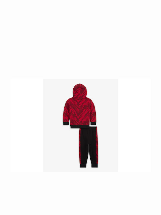 Jordan Kids Sweatpants Set Red 2pcs