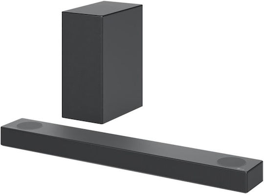 LG S75Q Soundbar 3.1.2 Bluetooth και HDMI 380W με Ασύρματο Subwoofer και Τηλεχειριστήριο Μαύρο