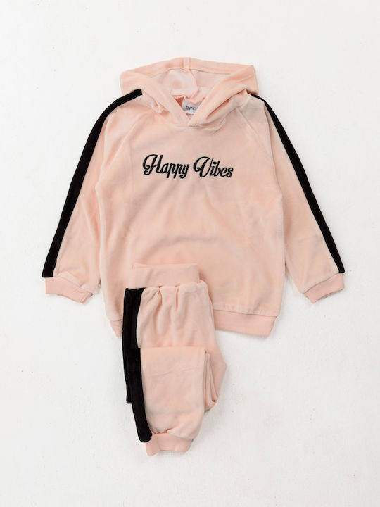 Trax Kids Sweatpants Set Pink 2pcs