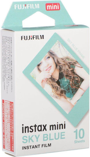Fujifilm Color Instax Mini Instant Film (10 Exposures) Sky Blue