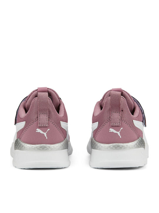 Anzarun Kinder Sportschuhe Laufen mit Bügel- und Schleifenverschluss Rosa