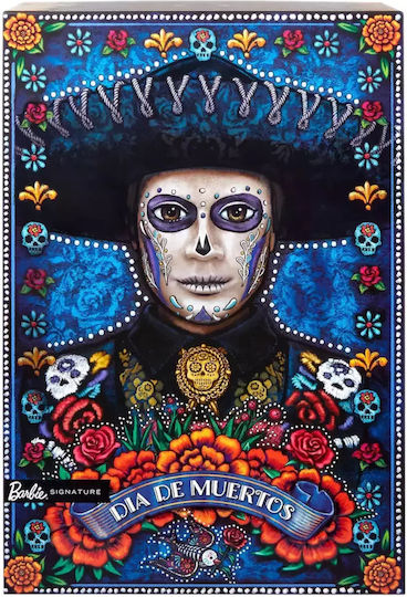 Barbie Día De Muertos Collectible Boy Doll Ken for 3+ years+ Years 33cm
