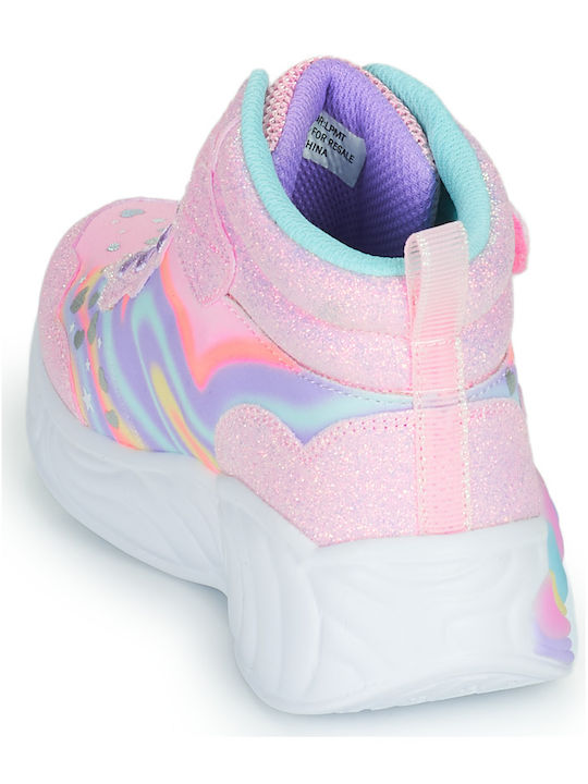 Magical Dreamer Kinder Sneakers Hoch mit Klettverschluss Rosa