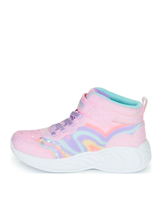 Magical Dreamer Kinder Sneakers Hoch mit Klettverschluss Rosa