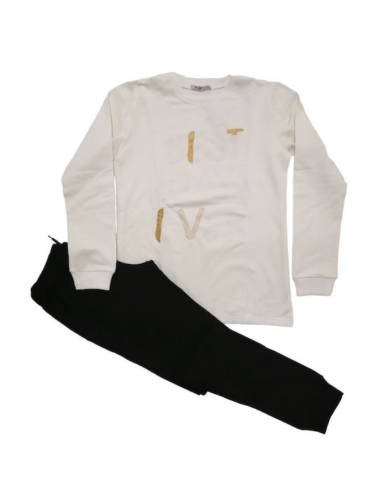 Energiers Kids Sweatpants Set White 2pcs White