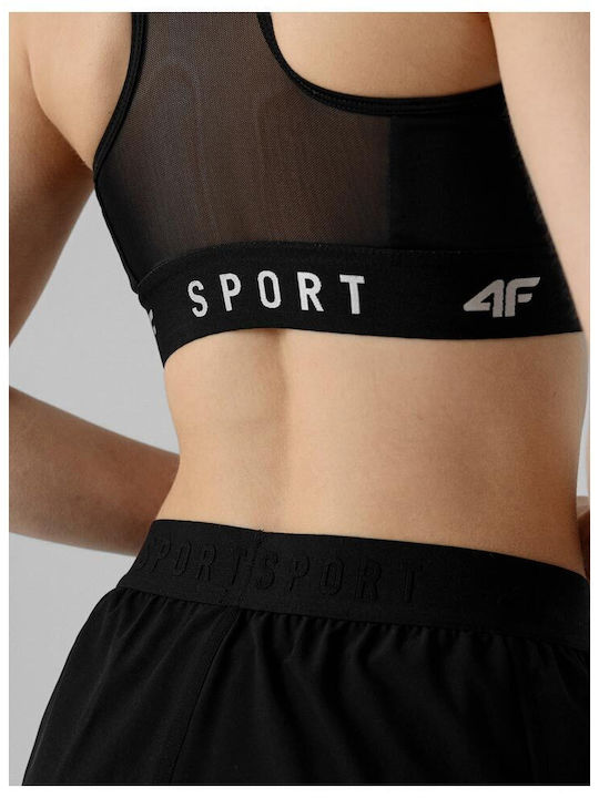 4F Women's Sports Bra without Padding Black