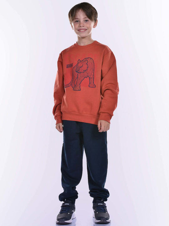 Kinder Sweatpants Set - Jogginganzug Orange 2Stück Escape