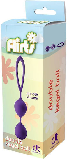 Dream Toys Flirts Κολπικές Μπάλες Double Kegel Balls Purple