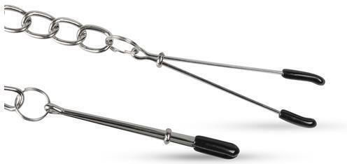 Easytoys Tweezer Nipple Clamps Σφιγκτήρες Θηλών σε Ασημί Χρώμα