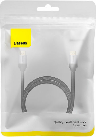 Baseus Enjoyment Geflochten Kabel HDMI-Stecker - HDMI-Stecker 0.75m Gray