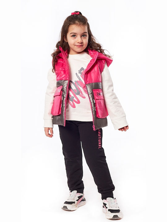 Evita Kids Set with Pants & Jacket Winter 3pcs Fuchsia