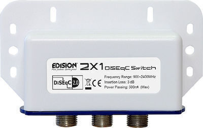 Edision DiSEqC 2x1 Switch Multiswitch Satellite 02-01-0001