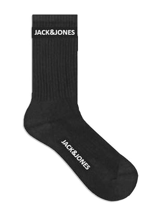 Jack & Jones Șosete pentru Copii Înălțime până la genunchi Negre 5 Perechi