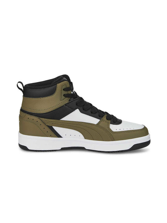 Puma Παιδικά Sneakers High Rebound Joy Jr για Αγόρι Χακί